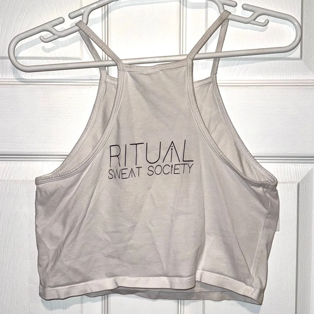 White Crop Top - Picture 2 of 2